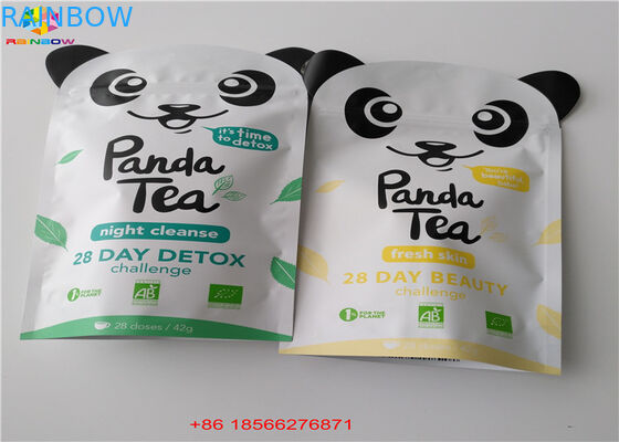 El té de Matcha se levanta la bolsa de la cremallera que el papel de aluminio material laminado recicla el papel de Kraft