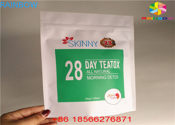 El té de Matcha se levanta la bolsa de la cremallera que el papel de aluminio material laminado recicla el papel de Kraft