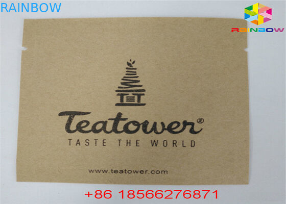 La bolsa modificada para requisitos particulares reutilizable de la comida de las bolsas de papel se levanta la prueba Ziplock del olor con la ventana