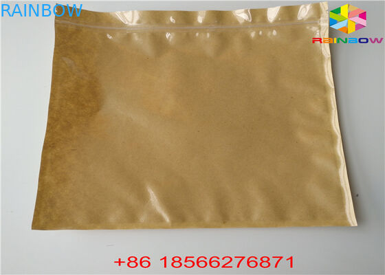 La bolsa modificada para requisitos particulares reutilizable de la comida de las bolsas de papel se levanta la prueba Ziplock del olor con la ventana