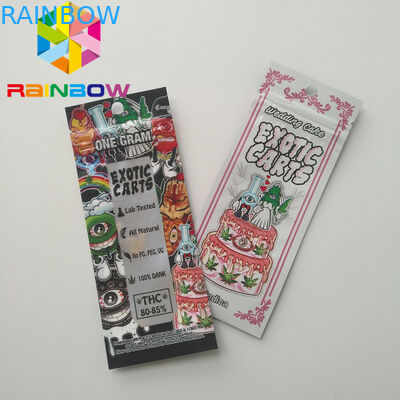 Bolsas plásticas del cartucho de Vape que empaquetan bolsos de Mylar de los carros exóticos de Mario los mini