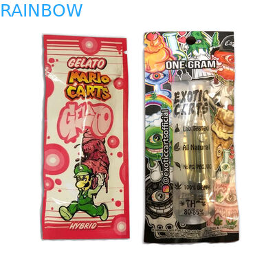 Bolsas plásticas del cartucho olográfico de Vape que empaquetan los carros exóticos del aceite Ziplock de Cbd
