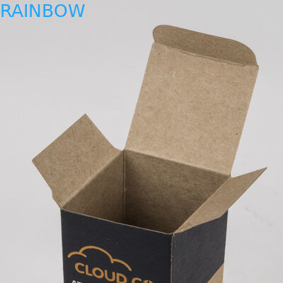Botella de aceite de empaquetado grabada en relieve cosmético amistoso de Cbd del papel de Brown Kraft de la caja de papel de Eco aplicada