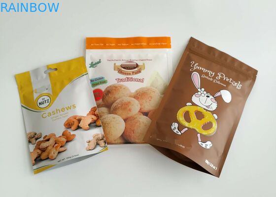 El cierre en la parte superior plástico de aluminio secado de los bolsos del acondicionamiento de los alimentos para el arroz de los pescados siembra las especias