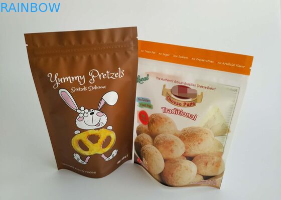 Bolsas plásticas de la comida de pescados del papel de aluminio que empaquetan la impresión del fotograbado con la cremallera