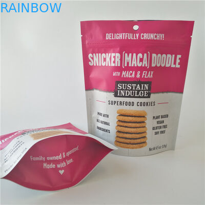 Bolso plástico del bocado del SGS que empaqueta el logotipo de encargo Mylar Doypack para las patatas fritas/las galletas