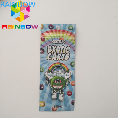 Mini bolsos Ziplock de Mylar, cartucho exótico de Vape de los carros del acondicionamiento de los alimentos de Mylar olográfico