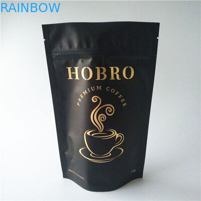 Las bolsitas de té que se puede volver a sellar que empaquetan el papel de aluminio se levantan el bolso de café con la válvula