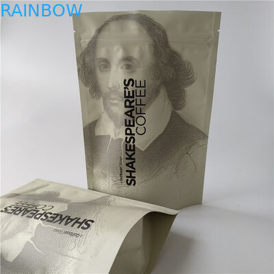 Las bolsitas de té que se puede volver a sellar que empaquetan el papel de aluminio se levantan el bolso de café con la válvula