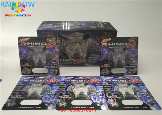 Aduana de papel plegable R7-5000 R7-3000 del aumento de la ampolla del embalaje masculino de la tarjeta