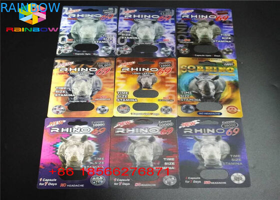 Aduana de papel plegable R7-5000 R7-3000 del aumento de la ampolla del embalaje masculino de la tarjeta