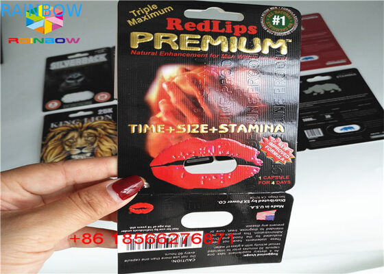 Aduana de papel plegable R7-5000 R7-3000 del aumento de la ampolla del embalaje masculino de la tarjeta