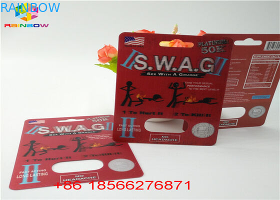 Aduana de papel plegable R7-5000 R7-3000 del aumento de la ampolla del embalaje masculino de la tarjeta