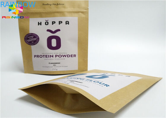 Kraft modificó el Ziplock de empaquetado de la ventana para requisitos particulares de los snacks del azúcar del arte de la nuez de las bolsas de papel