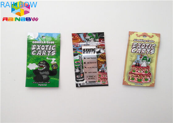 Tamaño de encargo de la bolsa del acondicionamiento de los alimentos de las bolsas de plástico de la cerradura de la cremallera del papel de aluminio con la muesca del rasgón