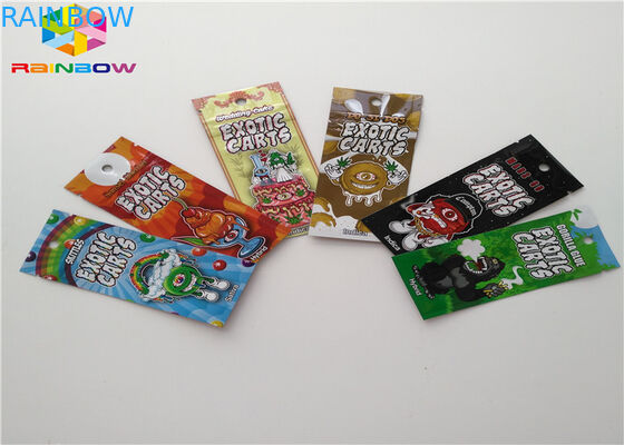 Tamaño de encargo de la bolsa del acondicionamiento de los alimentos de las bolsas de plástico de la cerradura de la cremallera del papel de aluminio con la muesca del rasgón