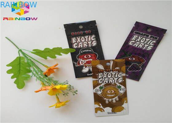 Tamaño de encargo de la bolsa del acondicionamiento de los alimentos de las bolsas de plástico de la cerradura de la cremallera del papel de aluminio con la muesca del rasgón