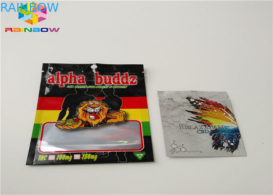 Empaquetado que se puede volver a sellar del cartucho del aceite de las bolsas de plástico AC1003 CBD Vape del incienso herbario aplicado