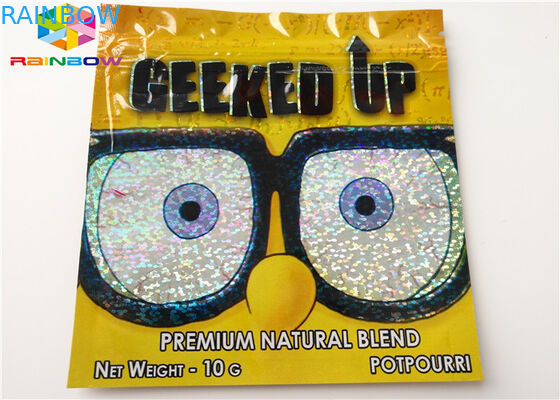 Empaquetado que se puede volver a sellar del cartucho del aceite de las bolsas de plástico AC1003 CBD Vape del incienso herbario aplicado