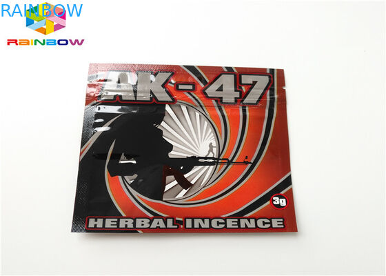 Empaquetado que se puede volver a sellar del cartucho del aceite de las bolsas de plástico AC1003 CBD Vape del incienso herbario aplicado