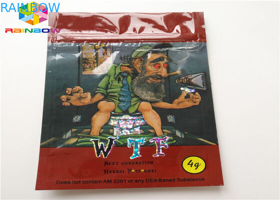 Empaquetado que se puede volver a sellar del cartucho del aceite de las bolsas de plástico AC1003 CBD Vape del incienso herbario aplicado