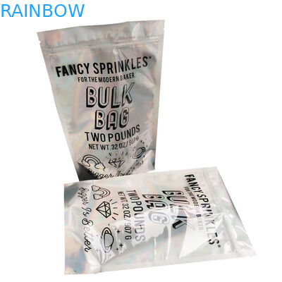 El empaquetado olográfico se levanta el plástico impreso arreglo para requisitos particulares de los bolsos de la bolsa de la cremallera