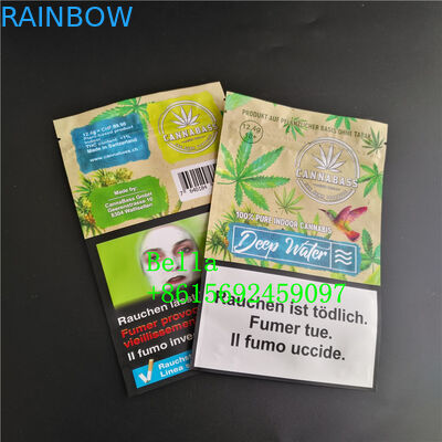 Bolsa delantera clara de la bolsita del paquete de Gummies del Chew de la rana de las bolsas de plástico CBD de la cremallera de Mylar