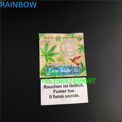 El incienso herbario de Mylar que empaqueta las hojas Ziplock del tabaco se levanta grueso del bolso 120-180 Mic