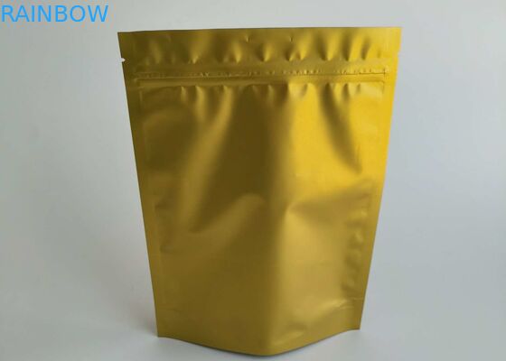 Los bolsos del envase de plástico de la hoja de la categoría alimenticia se levantan el Ziplock para el polvo de la proteína del café del goteo