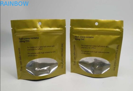 La prueba del olor Ziplock se levanta el plástico del cáñamo de la mala hierba del aceite de las bolsas para el caramelo gomoso de los osos de Edibles