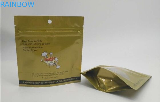 La prueba del olor Ziplock se levanta el plástico del cáñamo de la mala hierba del aceite de las bolsas para el caramelo gomoso de los osos de Edibles