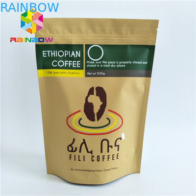 El empaquetado material laminado de las bolsas plásticas Ziplock se levanta bolsos con una válvula de la manera