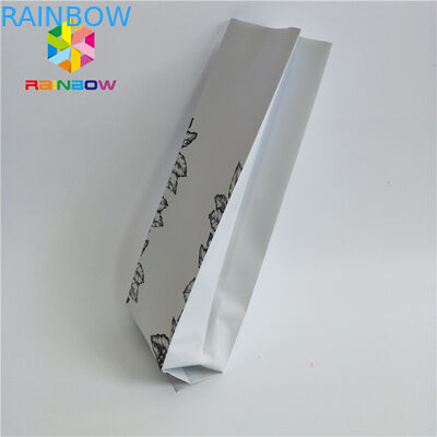 El escudete del lado del papel de Kraft se levanta las bolsas del café, impresión de encargo sellada de las bolsas de plástico