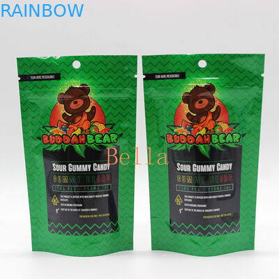 La ventana clara se levanta la impresión de encargo de la bolsa de la cremallera para el empaquetado de la infusión de hierbas CBD Powerfood