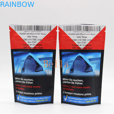 La ventana clara se levanta la impresión de encargo de la bolsa de la cremallera para el empaquetado de la infusión de hierbas CBD Powerfood
