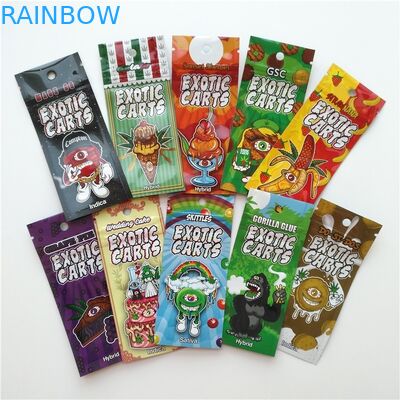 Bolsas plásticas exóticas del carro que empaquetan el tipo impresión de encargo de Mylar del bolso de la cerradura de la cremallera