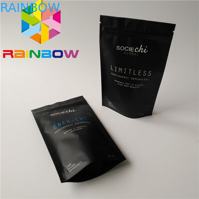 La categoría alimenticia material se levanta el bolso de polvo cónico de Moringa de la bolsa de la cremallera con el trazador de líneas de la hoja