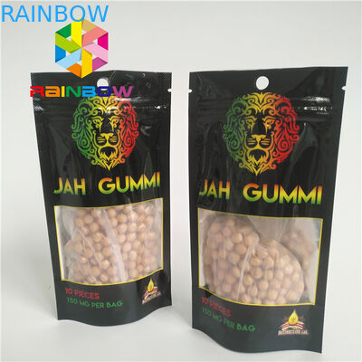 Mylar laminado hoja impreso Ziplock se levanta el empaquetado del cáñamo de la mala hierba de Mmj de las bolsas