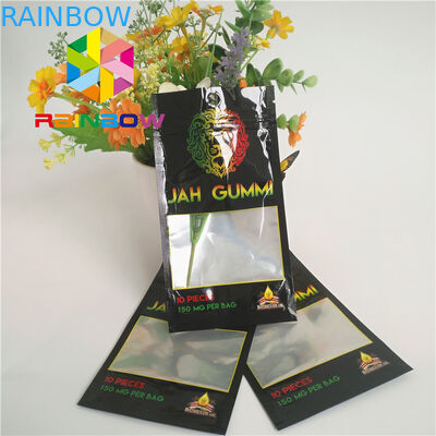 Mylar laminado hoja impreso Ziplock se levanta el empaquetado del cáñamo de la mala hierba de Mmj de las bolsas