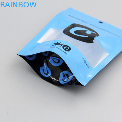 El incienso herbario de encargo que empaqueta las galletas 3.5g empaqueta la prueba del niño de Mylar con la ventana clara