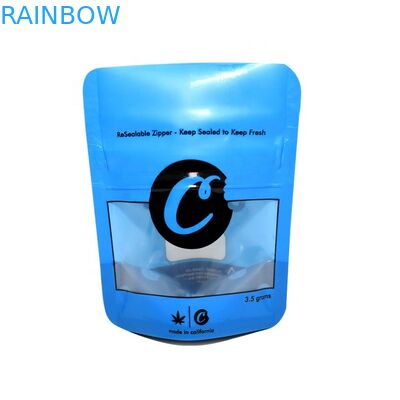 Bolsa impresa de la hoja que empaqueta Recloseable 3,5 gramos de las galletas del bolso de prueba del olor con el Ziplock