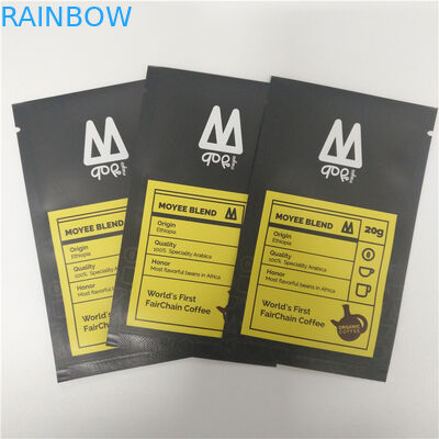 Bolsitas de té de Etiopía del arco iris que empaquetan una bolsa derecha 250g del uno mismo de la bolsita del café del goteo del paquete