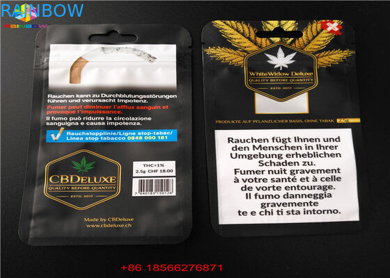 Bolsita de aluminio laminada bolsos plásticos de Packa de la ampolla de CBD GUMMIES con la ventana