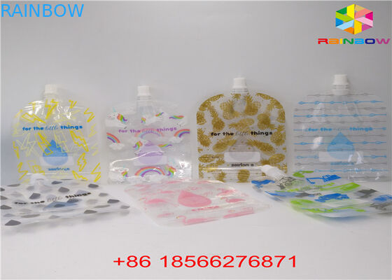 Los bolsos del canalón de FDA/SGS que empaquetan el papel de aluminio se levantan los bolsos para la comida/la bebida líquidas