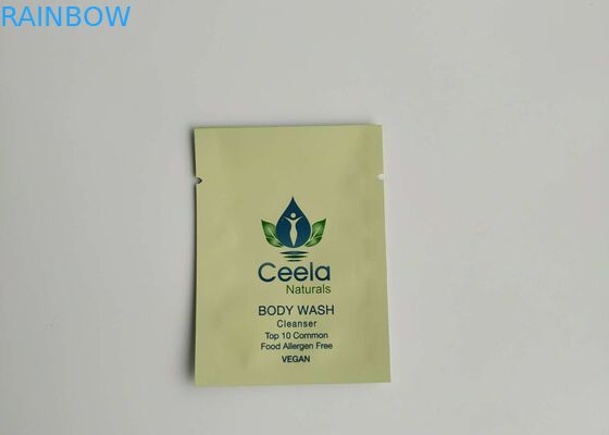 Bolsa de empaquetado cosmética plástica plana del polvo del lavado de la crema corporal del papel de aluminio del bolso del organizador