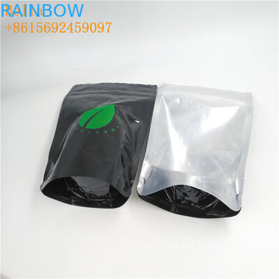 Bolsitas de té plásticas olográficas que empaquetan el bolso de la comida de Eco del café con un claro lateral