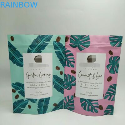 Bolsitas de té plásticas olográficas que empaquetan el bolso de la comida de Eco del café con un claro lateral