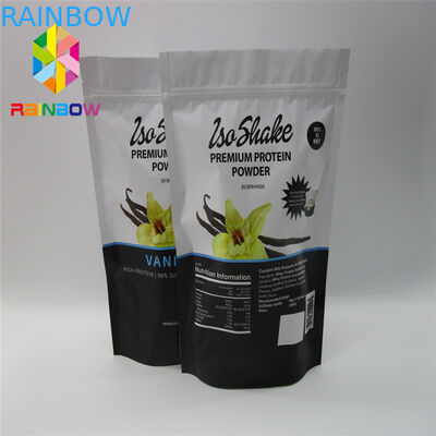 Bolsas plásticas reciclables que empaquetan el bolso Ziplock de la comida del té del papel de aluminio para el polvo de la proteína