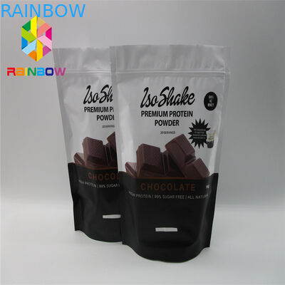 Bolsas plásticas reciclables que empaquetan el bolso Ziplock de la comida del té del papel de aluminio para el polvo de la proteína