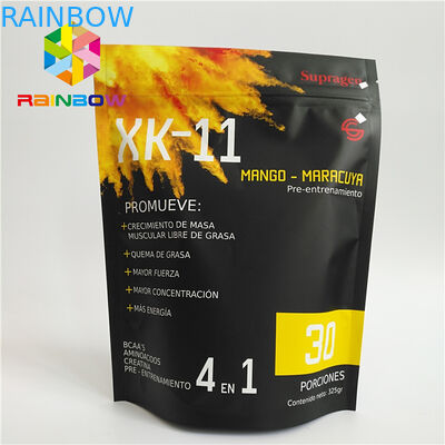 Bolsas plásticas reciclables que empaquetan el bolso Ziplock de la comida del té del papel de aluminio para el polvo de la proteína